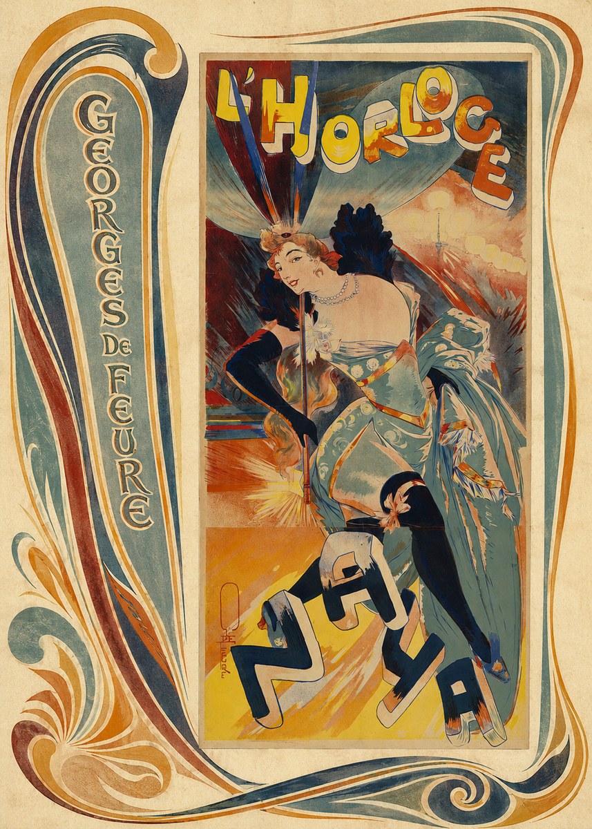Georges de Feure L'horloge I No3 - Juliste