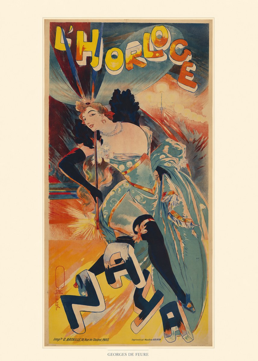 Georges de Feure L'horloge I No6 - Juliste