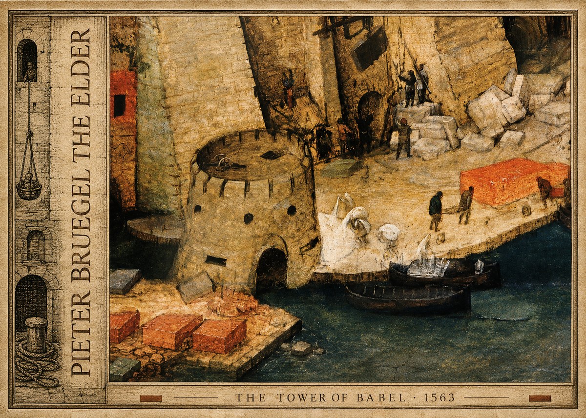 Pieter Bruegel The Tower of Babel II No6 - Juliste