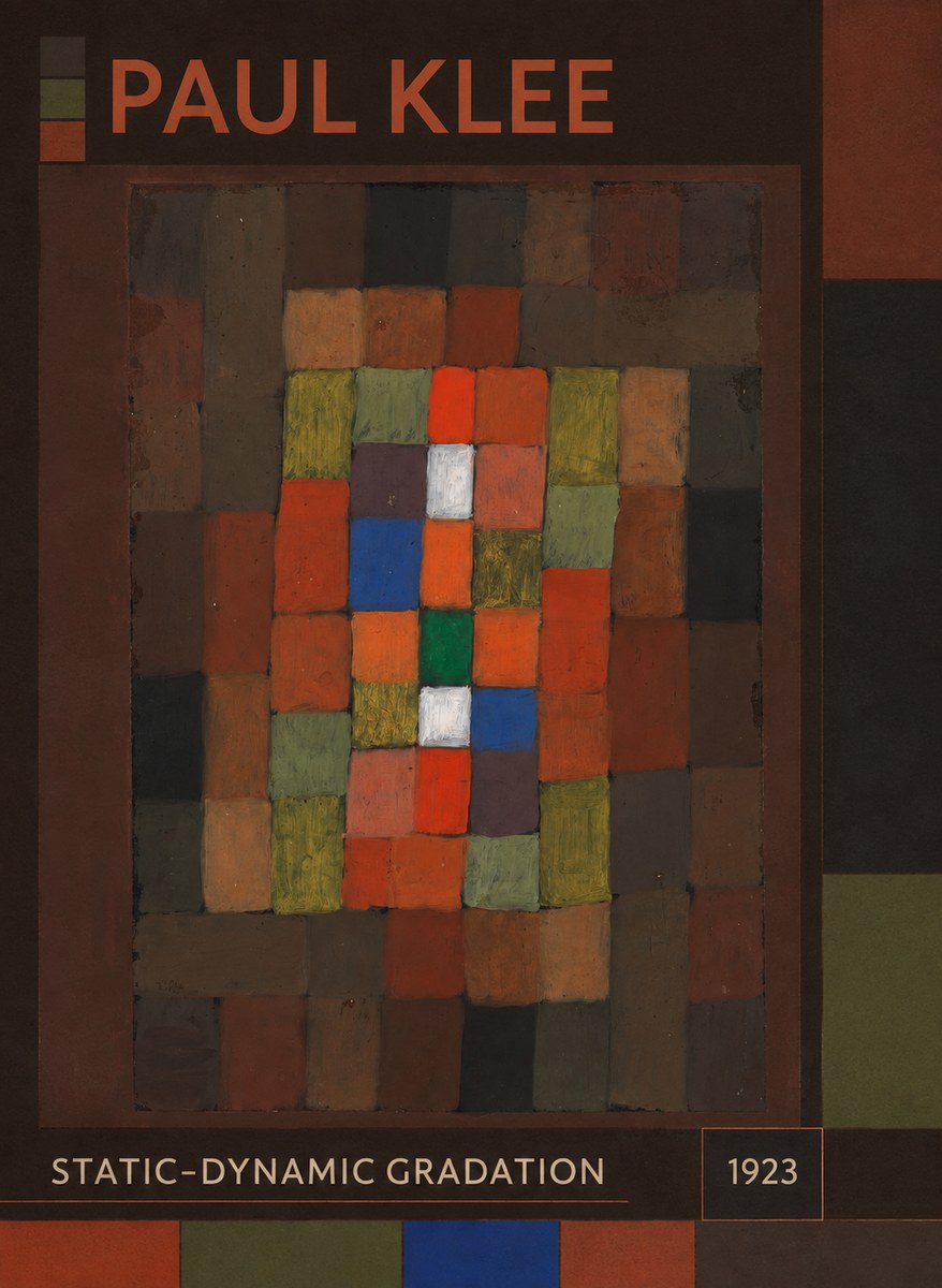 Paul Klee Static-dynamic Gradation No1 - Juliste