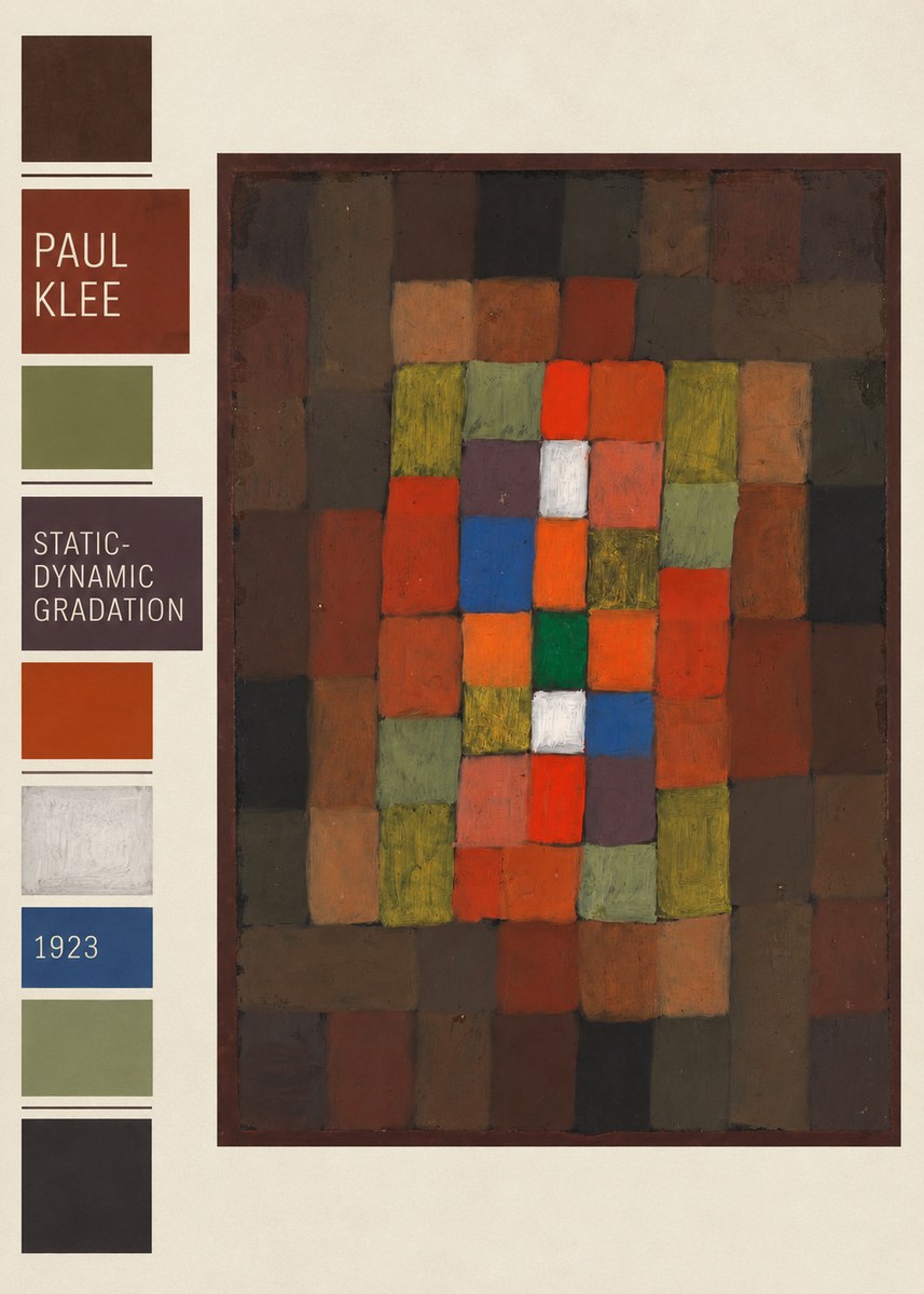 Paul Klee Static-dynamic Gradation No2 - Juliste