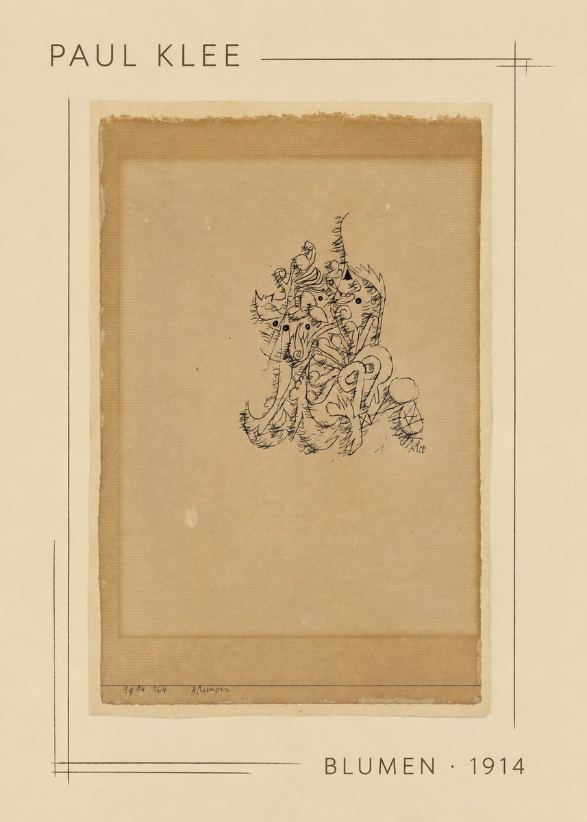 Paul Klee Blumen I No2 - Juliste