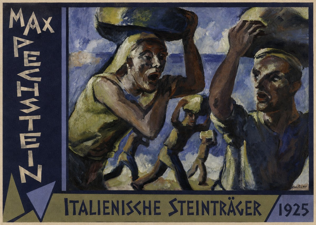 Max Pechstein Italienische Steinträger No2 - Juliste