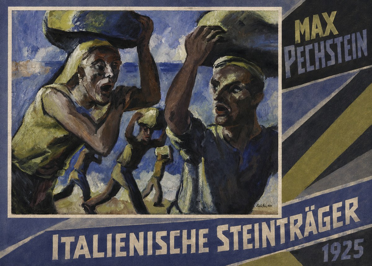 Max Pechstein Italienische Steinträger No6 - Juliste
