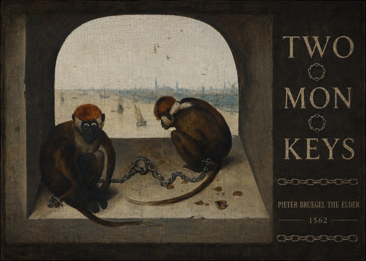 Pieter Bruegel Two Monkeys I No5 - Juliste