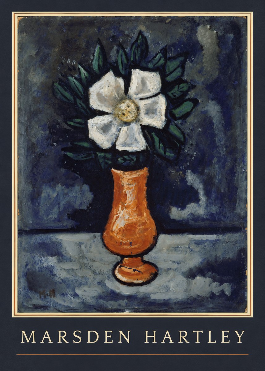 Marsden Hartley Flower in Vase No1 - Juliste