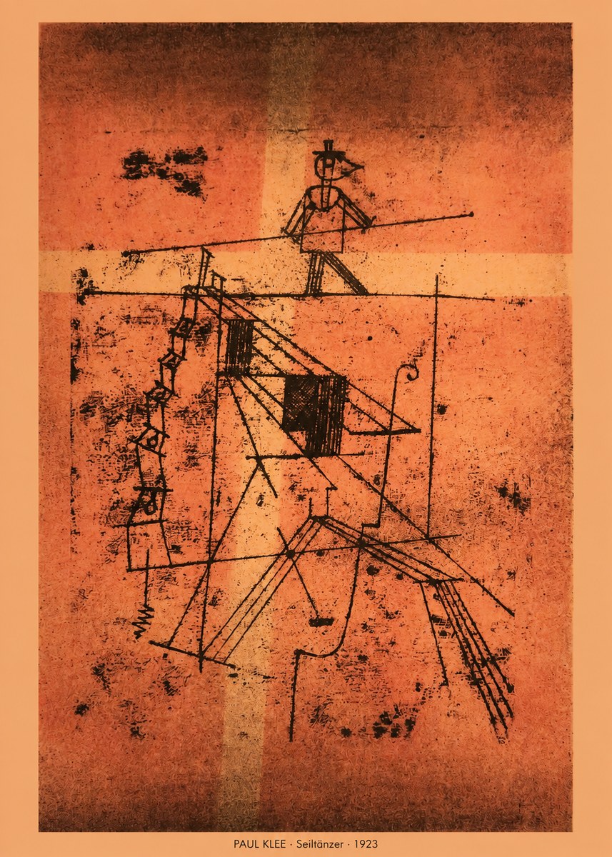 Paul Klee Seiltänzer I No5 - Juliste