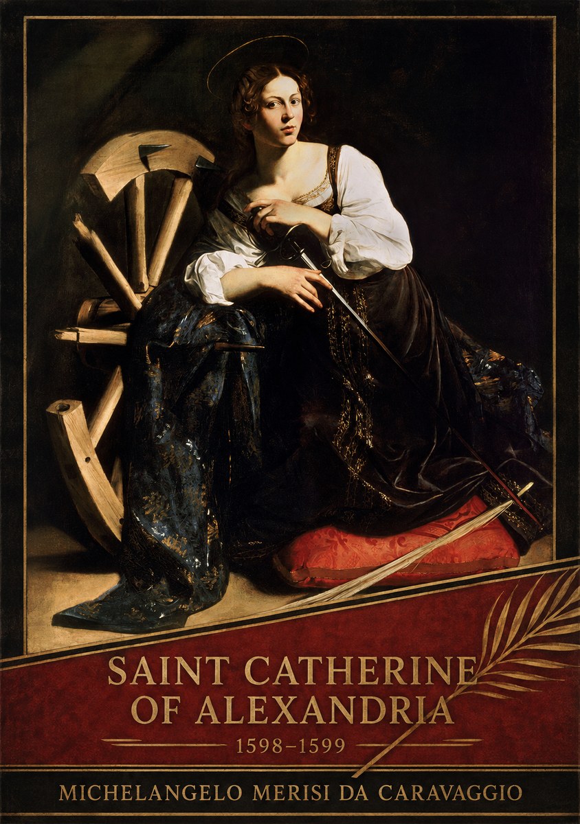 Michelangelo Merisi da Caravaggio Saint Catherine of Alexandria I No4 - Juliste