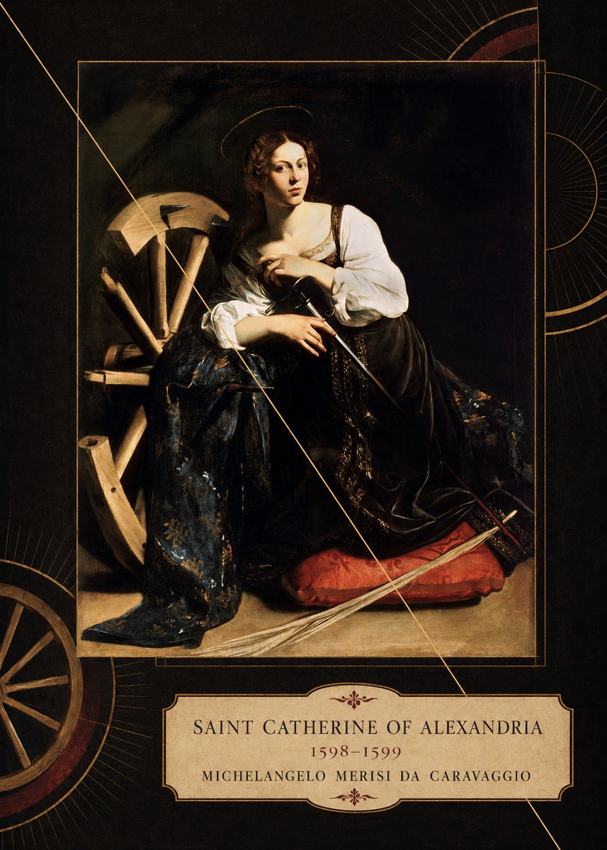 Michelangelo Merisi da Caravaggio Saint Catherine of Alexandria I No6 - Juliste