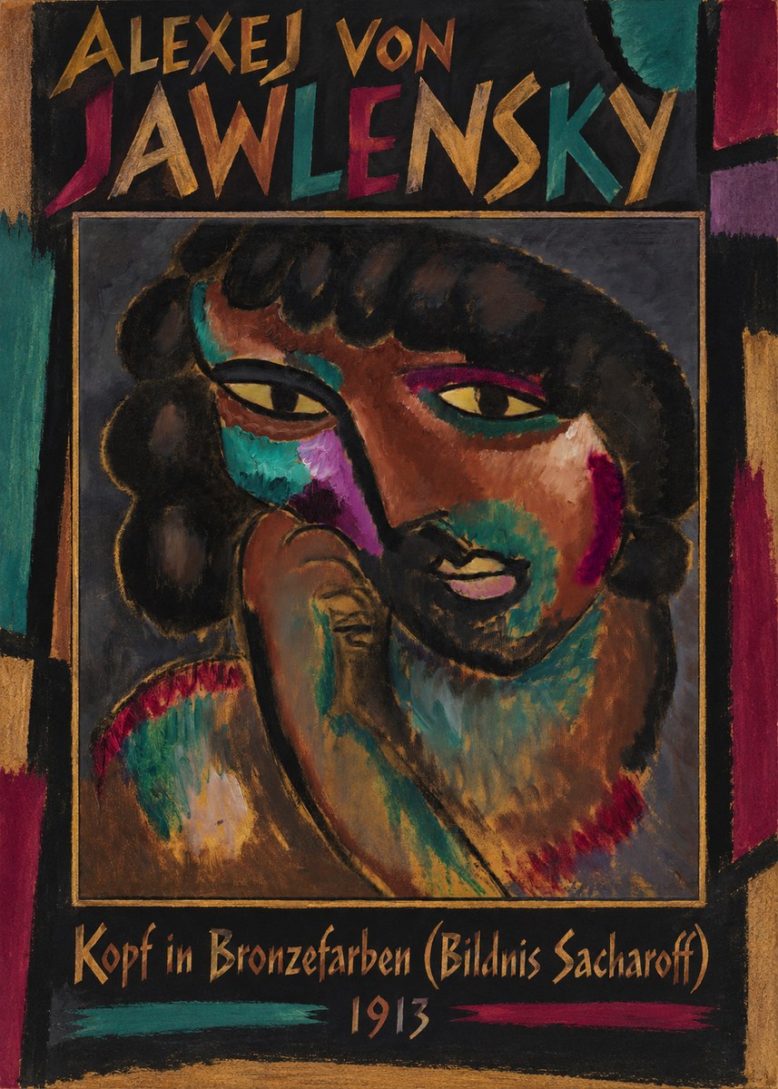 Alexej von Jawlensky Kopf in Bronzefarben (Bildnis Sacharoff) No1 - Juliste