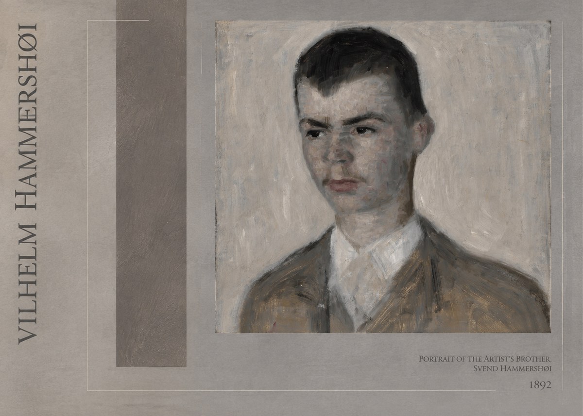 Vilhelm Hammershøi Portrait of the Artist's Brother, Svend Hammershøi No6 - Juliste