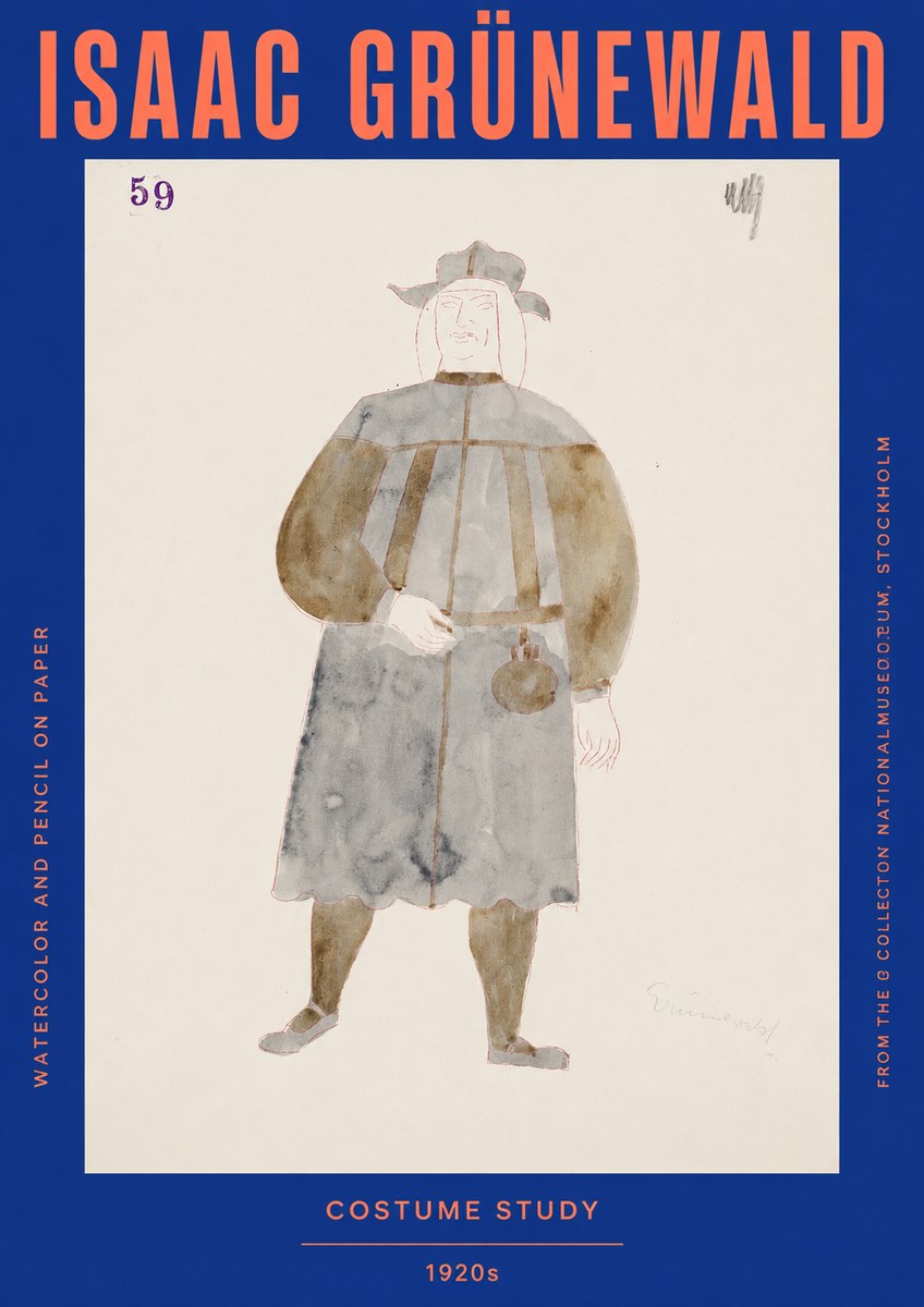 Isaac Grünewald Costume Study I No2 - Juliste