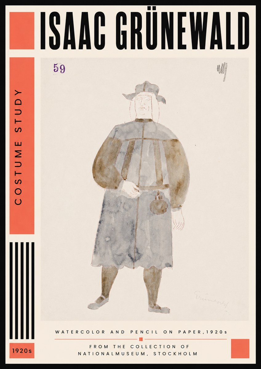 Isaac Grünewald Costume Study I No6 - Juliste