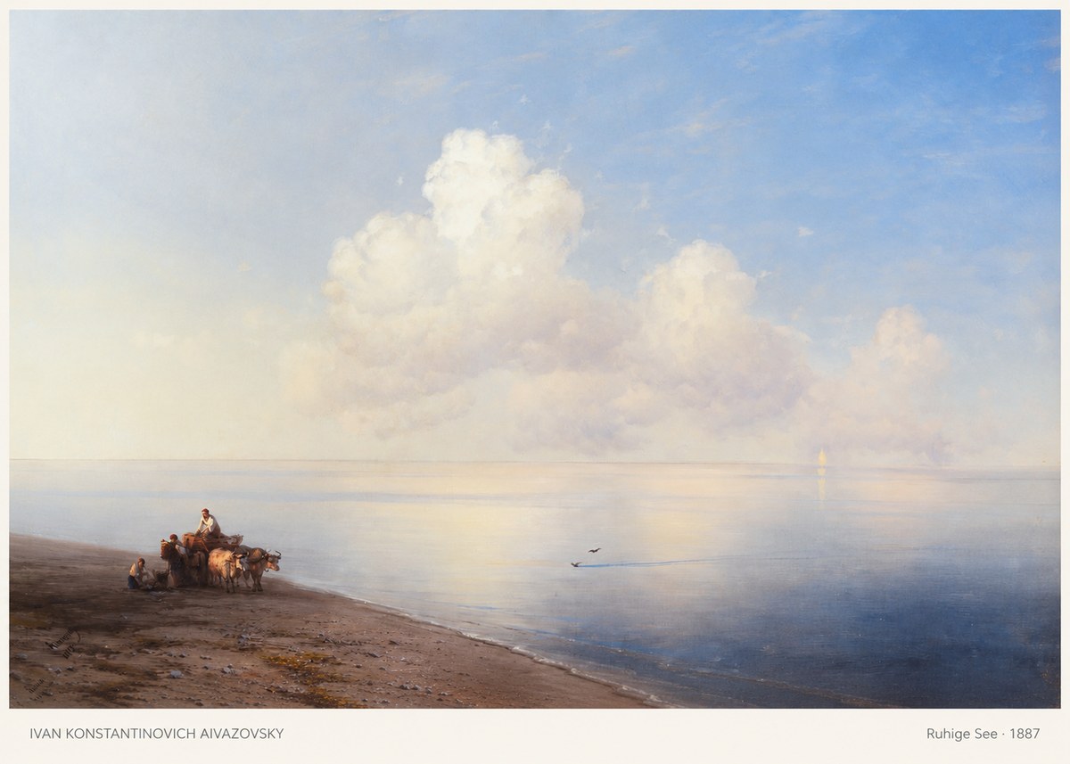 Ivan Konstantinovich Aivazovsky Ruhige See No5 - Juliste