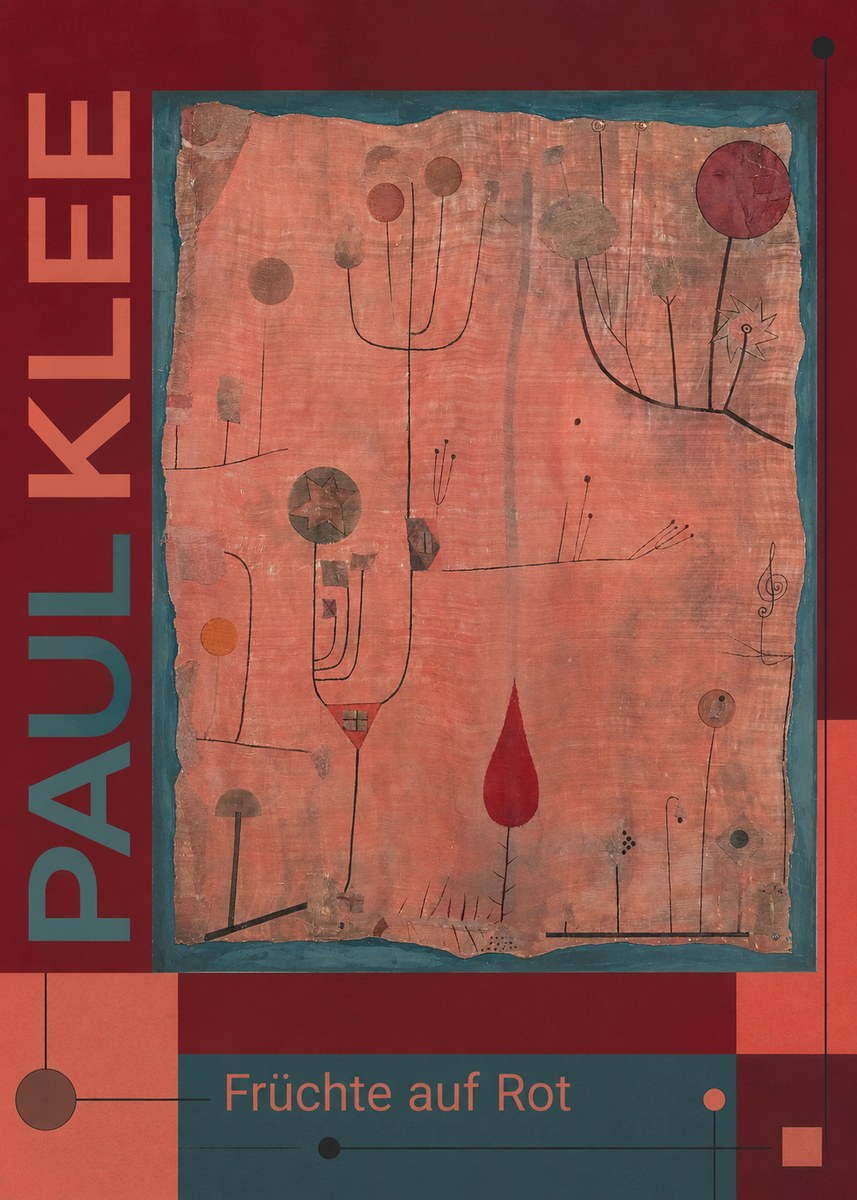 Paul Klee Früchte Auf Rot No6 - Juliste
