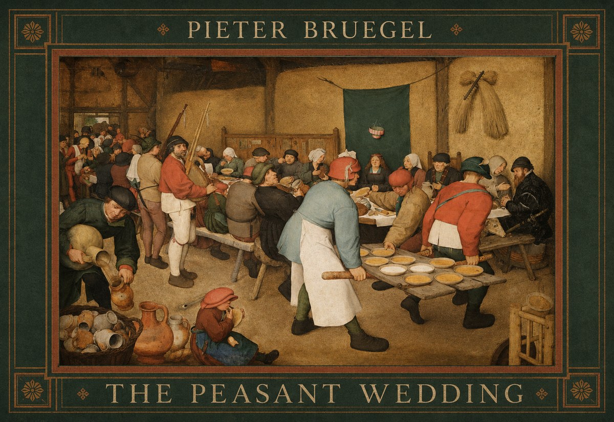 Pieter Bruegel The Peasant Wedding I No5 - Juliste