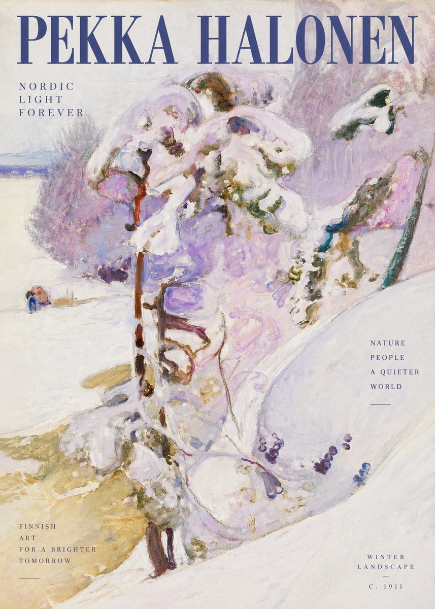 Pekka Halonen Winter Landscape No2 - Juliste