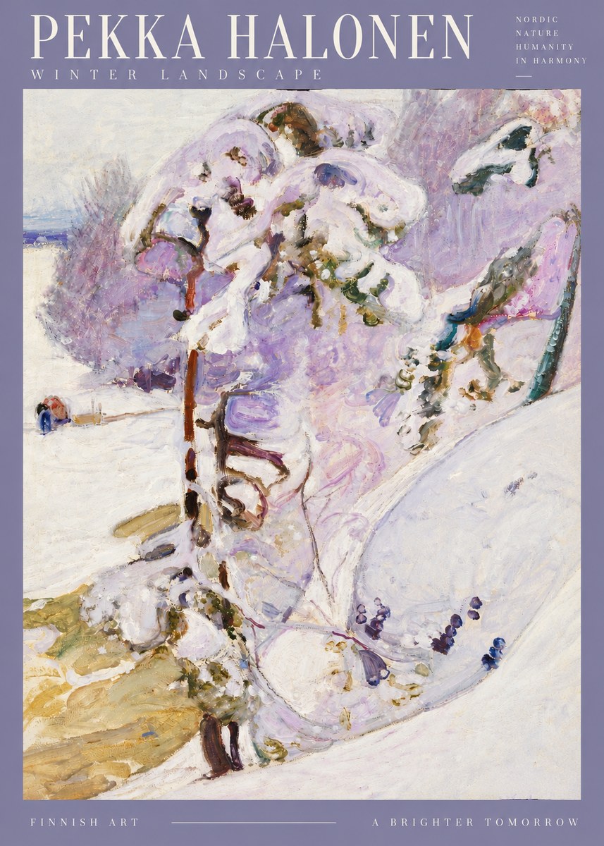 Pekka Halonen Winter Landscape No3 - Juliste