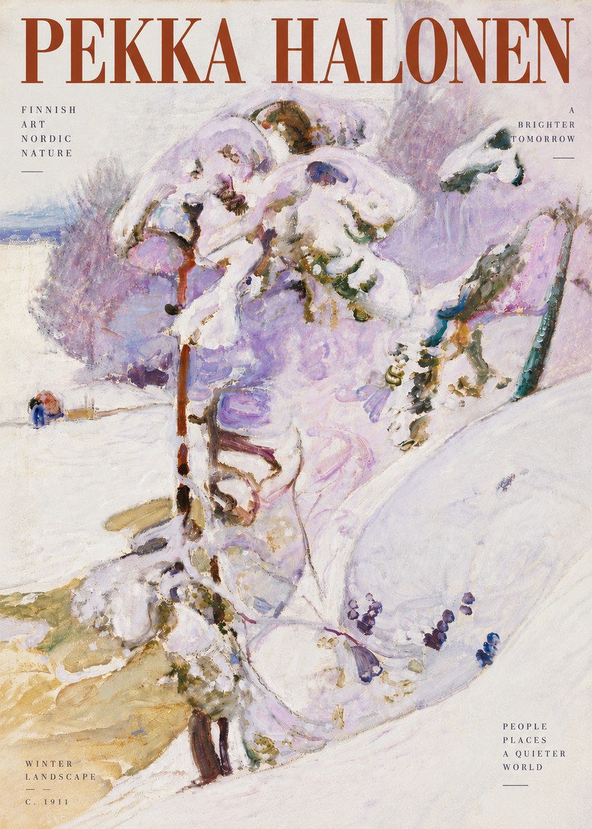 Pekka Halonen Winter Landscape No5 - Juliste