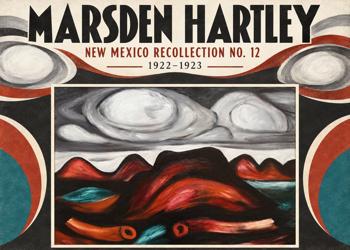 Marsden Hartley New Mexico Recollection No. 12 No4 - Juliste