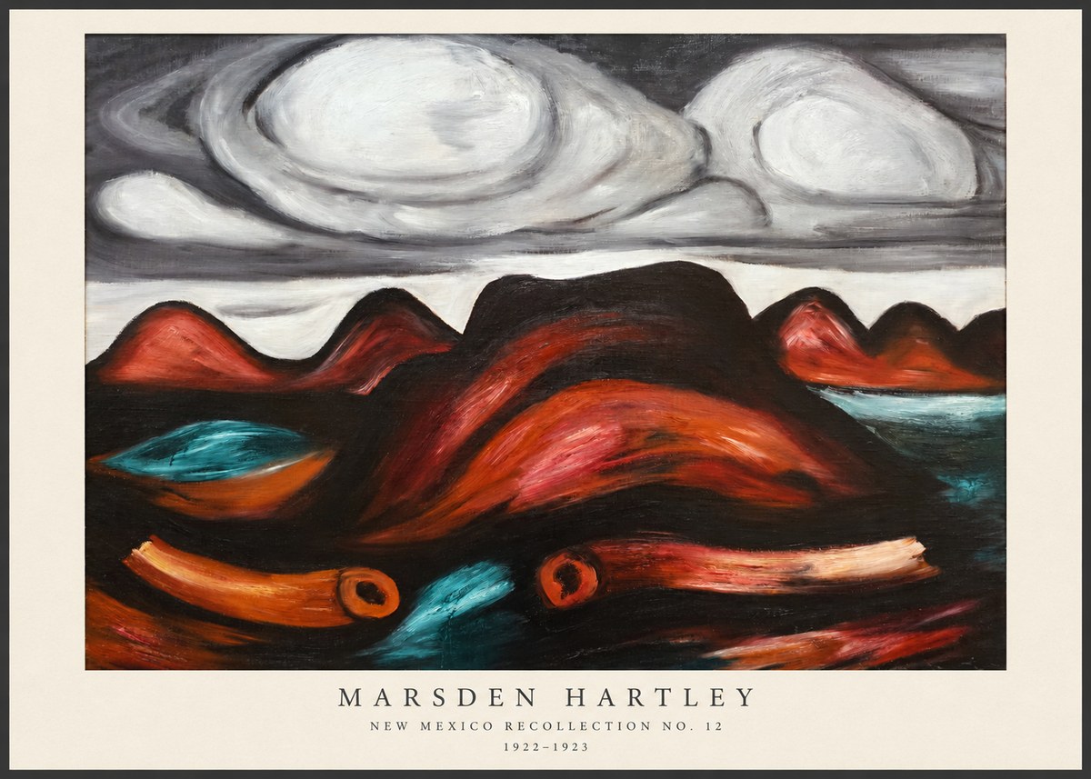 Marsden Hartley New Mexico Recollection No. 12 No6 - Juliste