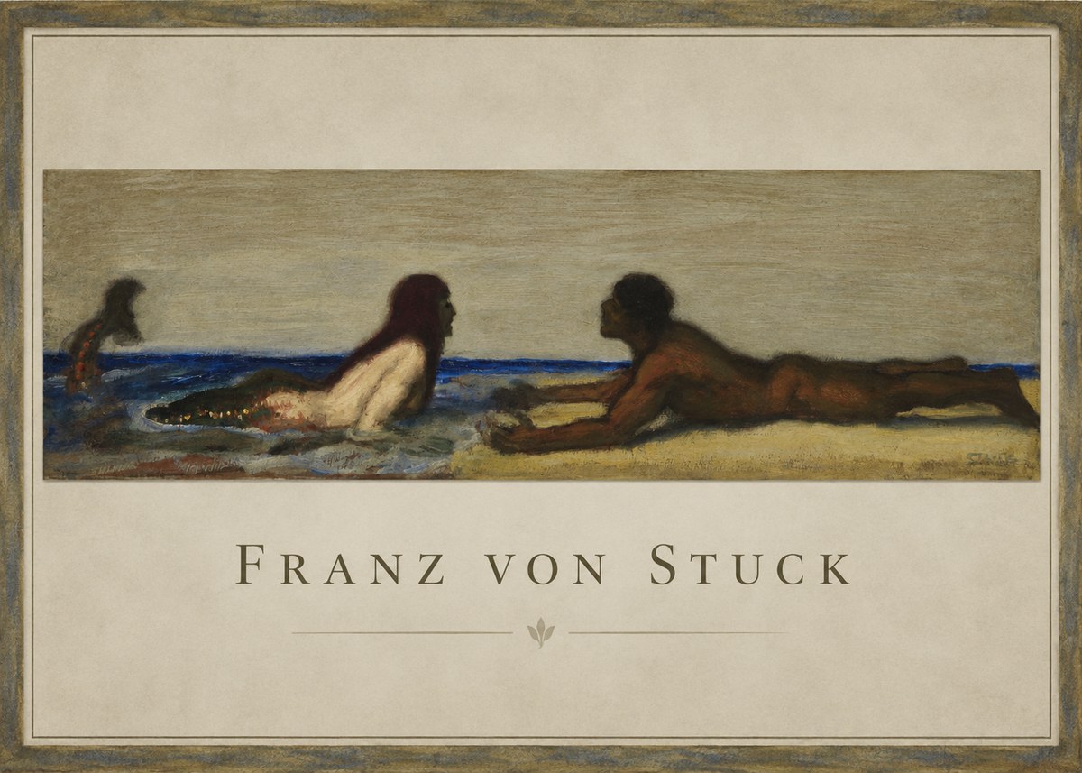 Franz von Stuck Mermaids No1 - Juliste