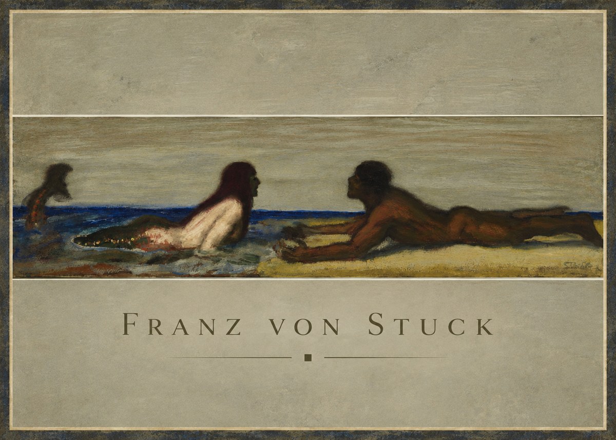 Franz von Stuck Mermaids No2 - Juliste