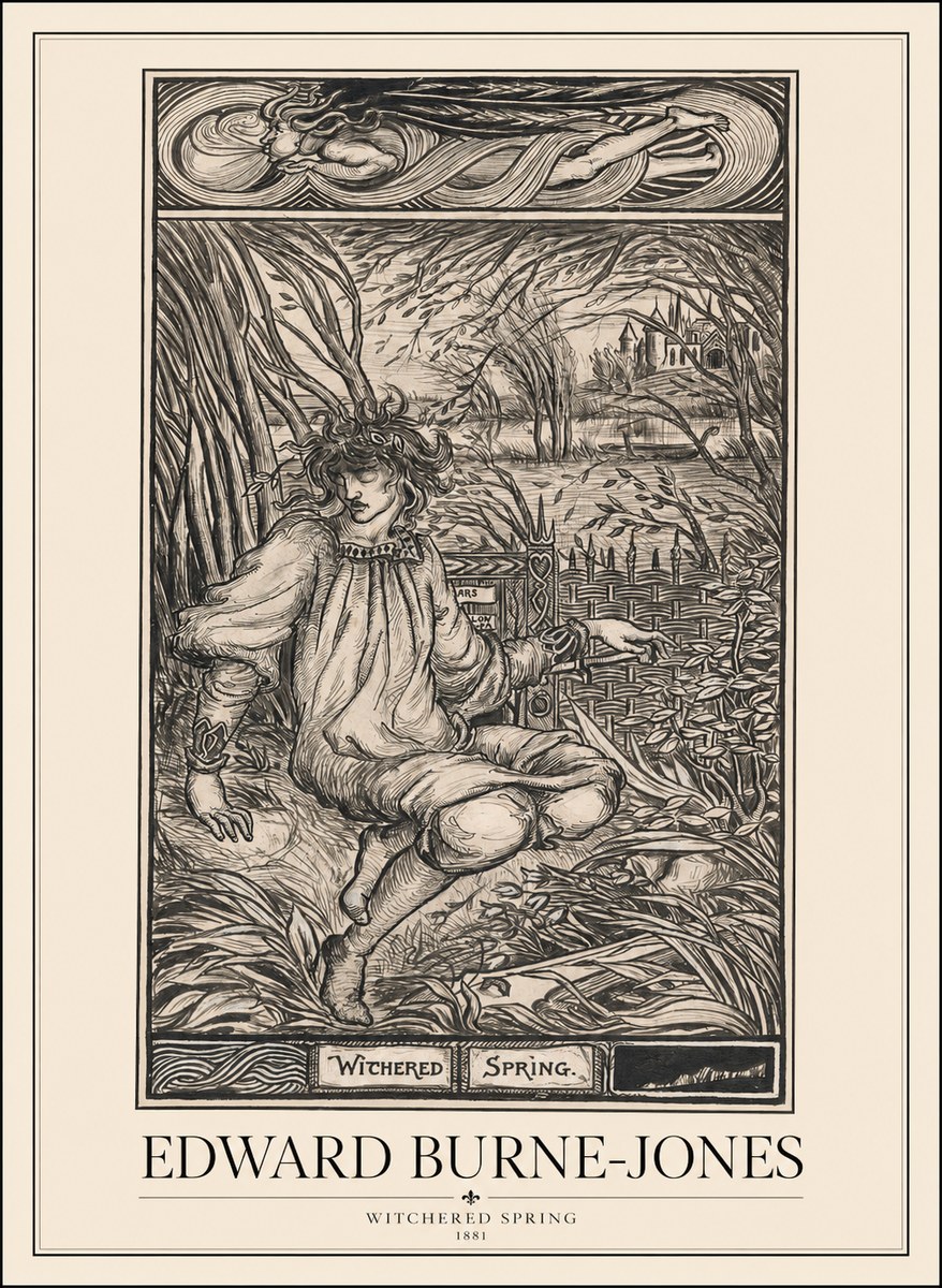 Edward Burne-Jones Withered Spring No1 - Juliste