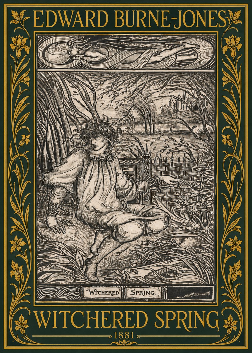 Edward Burne-Jones Withered Spring No2 - Juliste