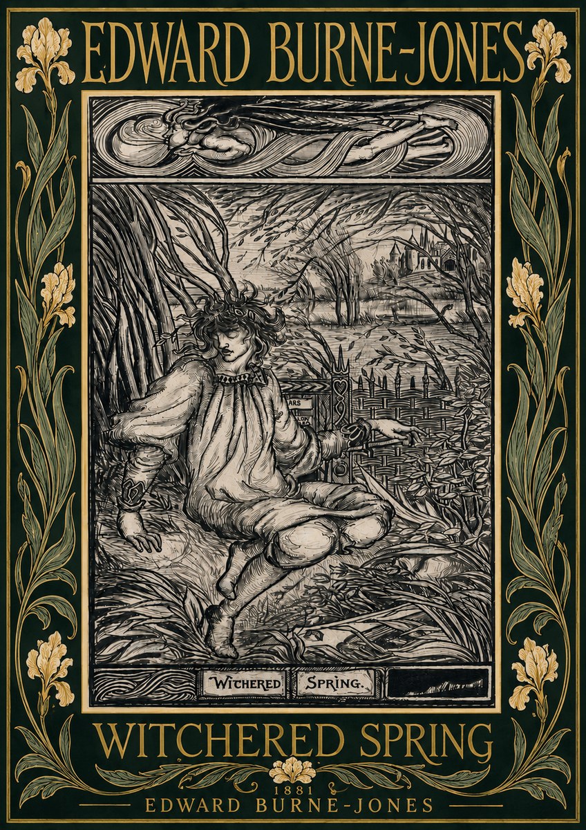 Edward Burne-Jones Withered Spring No6 - Juliste