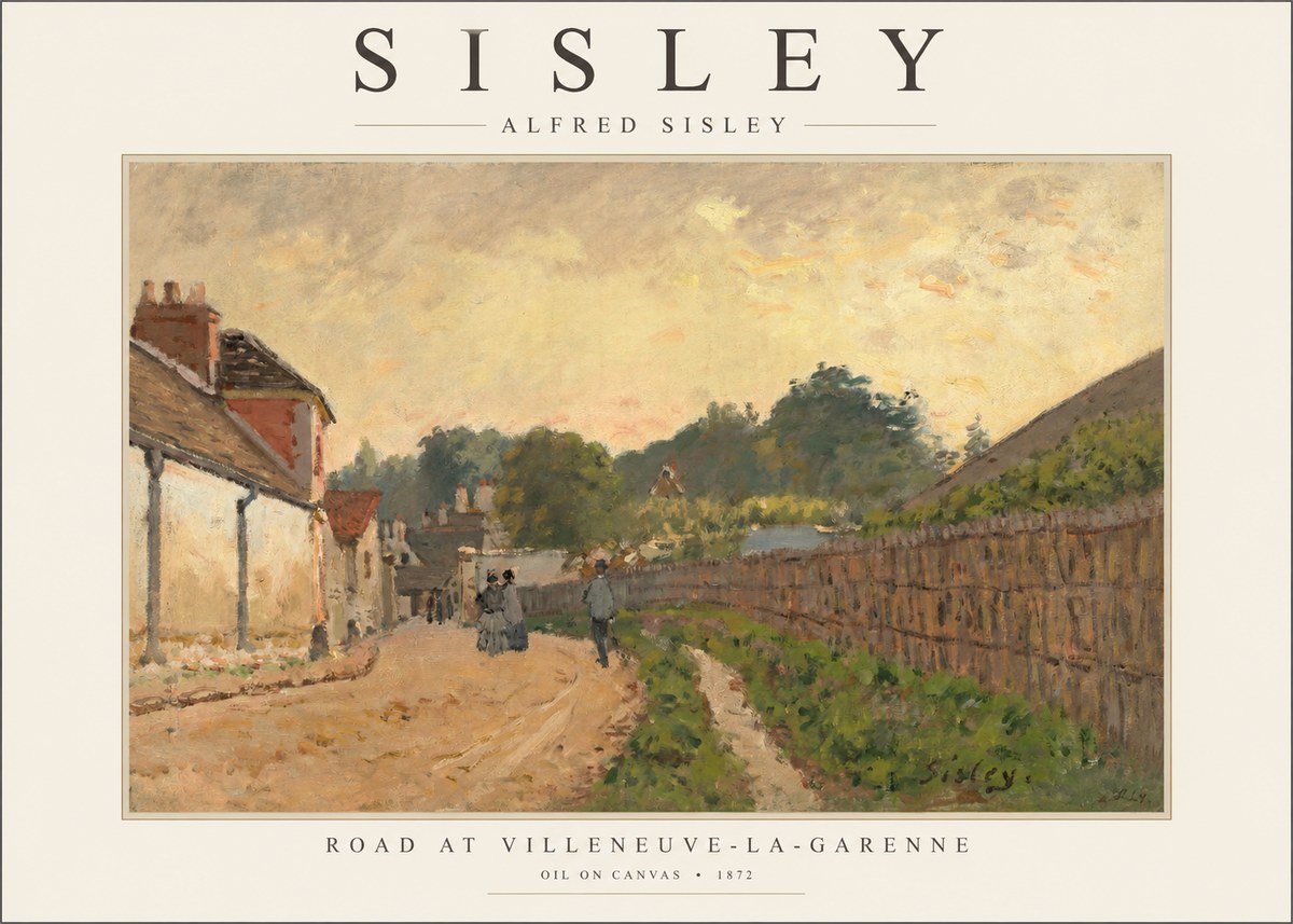 Sisley Road at Villeneuve-la-garenne No1 - Juliste