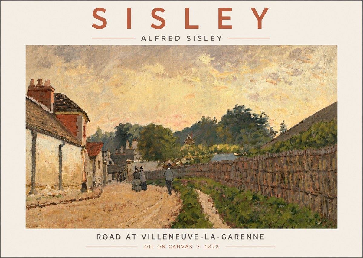 Sisley Road at Villeneuve-la-garenne No4 - Juliste