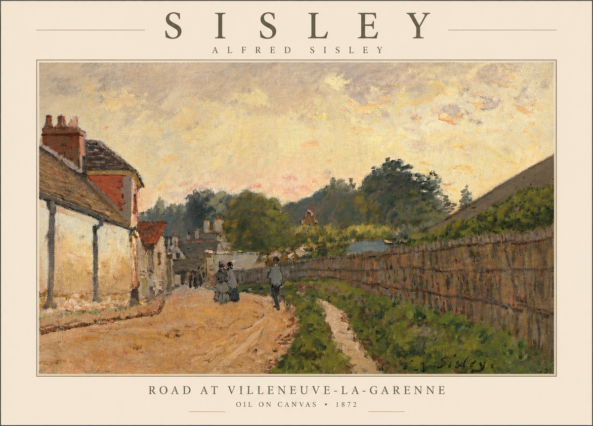 Sisley Road at Villeneuve-la-garenne No5 - Juliste
