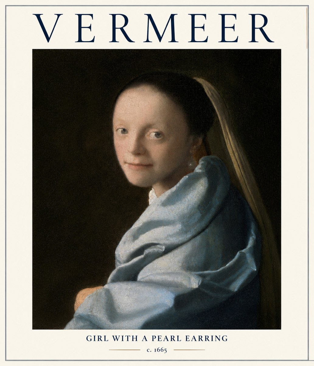 Vermeer Girl with a Pearl Earring I No1 - Juliste