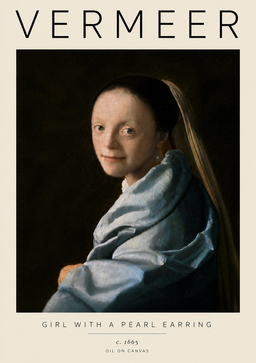Vermeer Girl with a Pearl Earring I No6 - Juliste