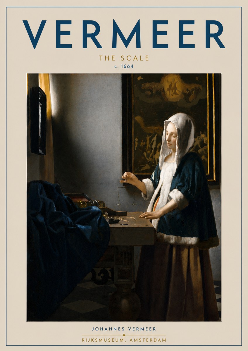 Vermeer The Scale No4 - Juliste
