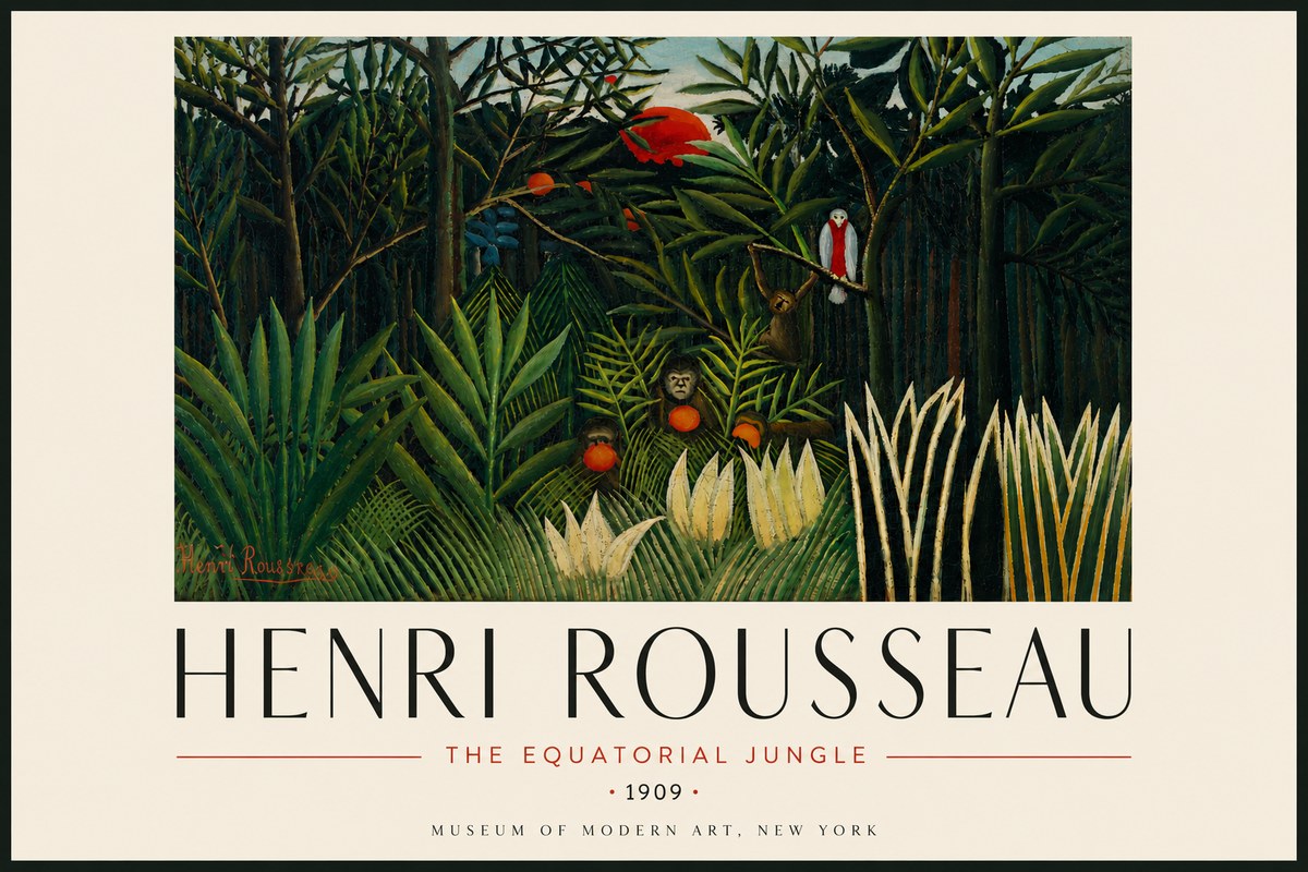 Rousseau The Equatorial Jungle I No5 - Juliste