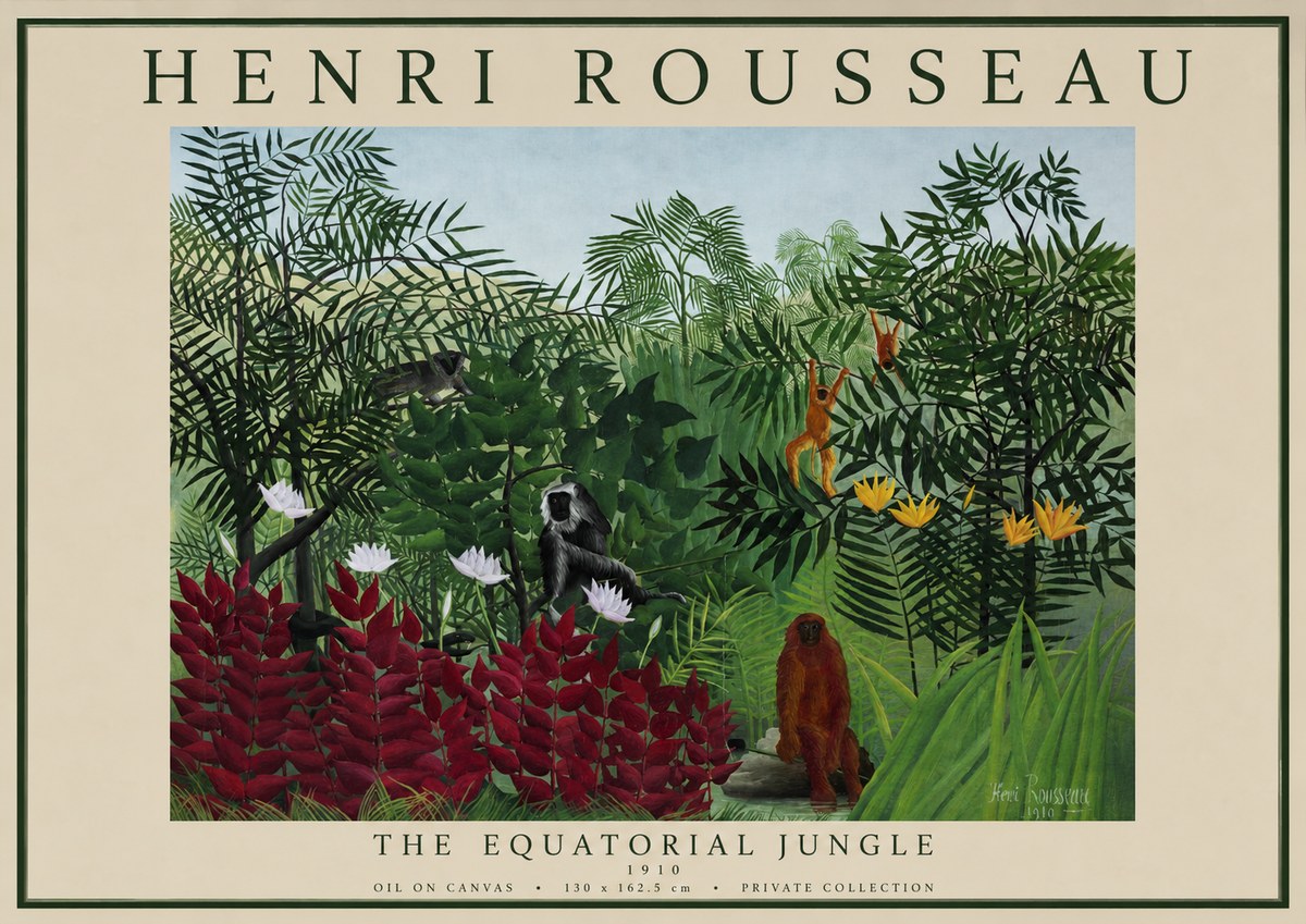 Rousseau The Equatorial Jungle II No1 - Juliste