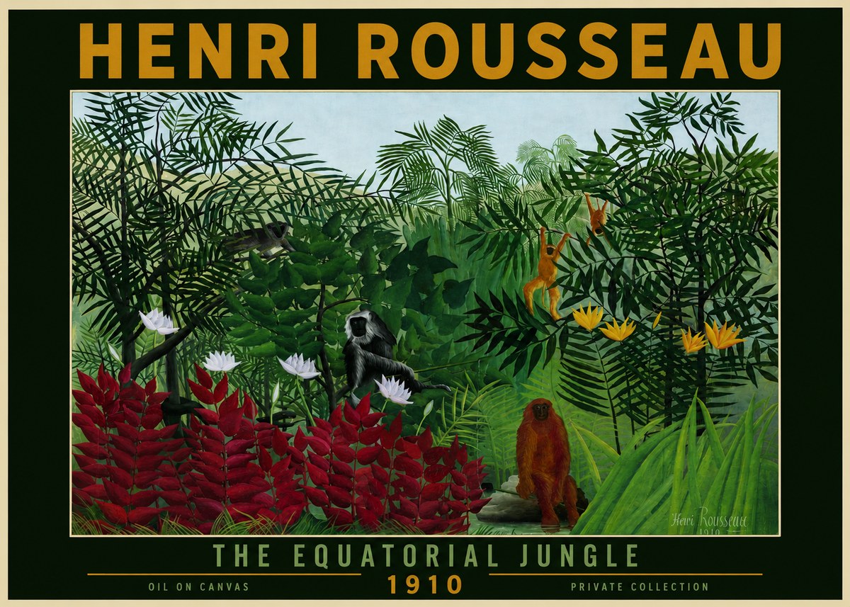 Rousseau The Equatorial Jungle II No4 - Juliste
