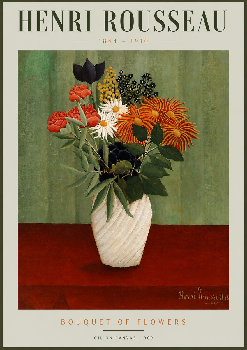 Rousseau Bouquet of Flowers No2 - Juliste