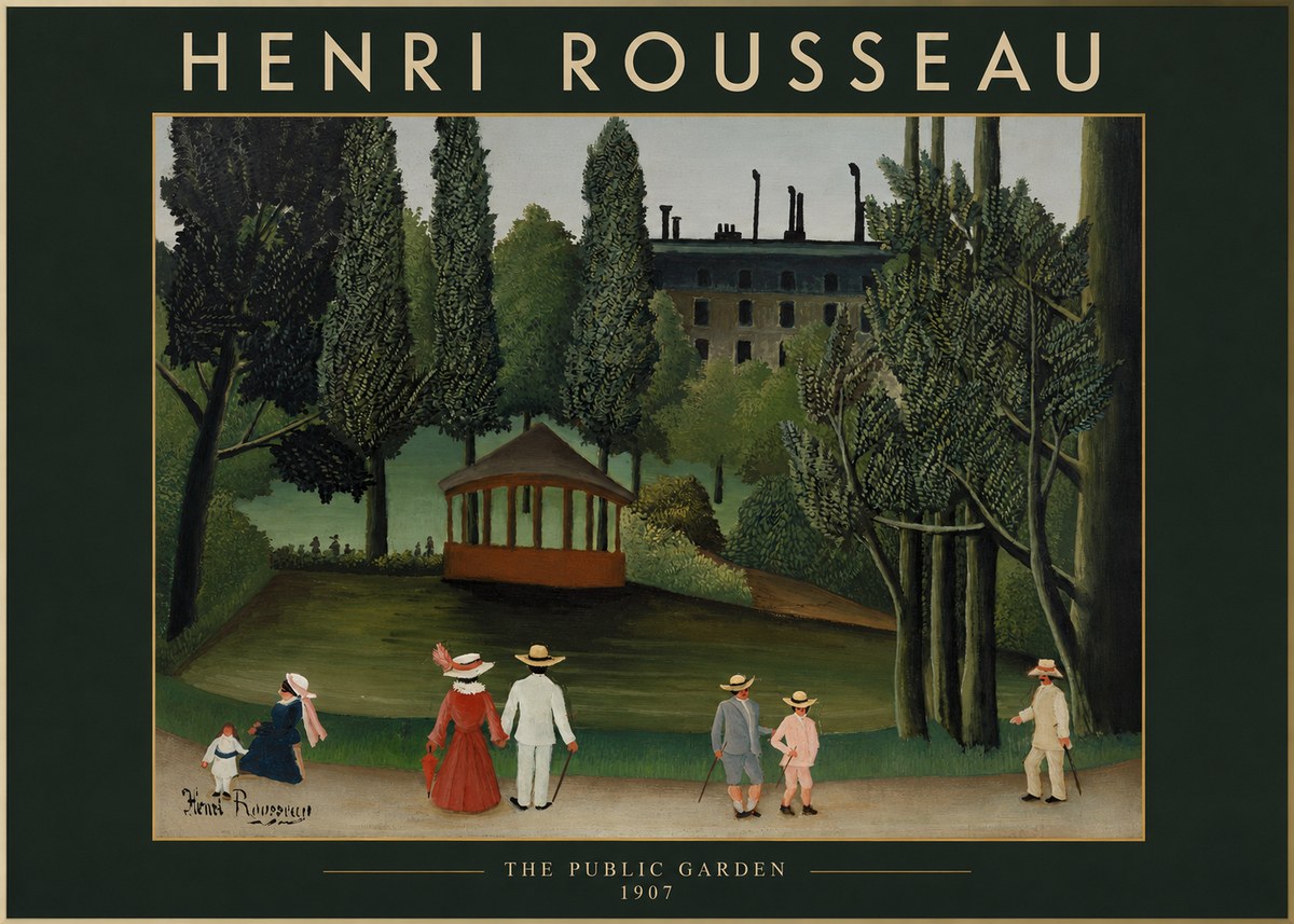 Rousseau The Public Garden No2 - Juliste