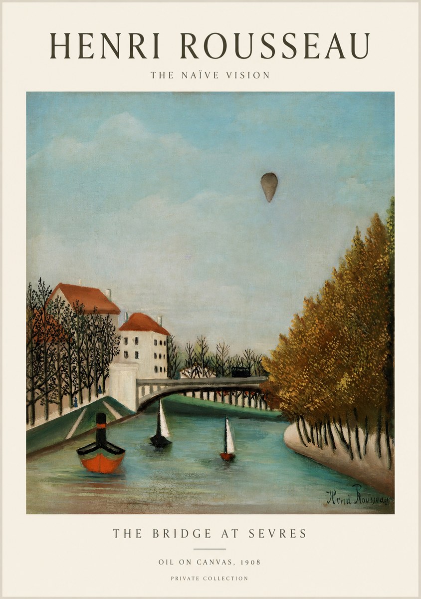 Rousseau The Bridge at Sevres No1 - Juliste