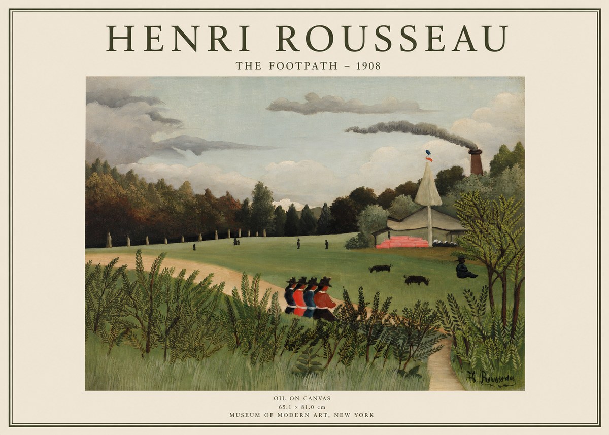 Rousseau The Footpath No1 - Juliste