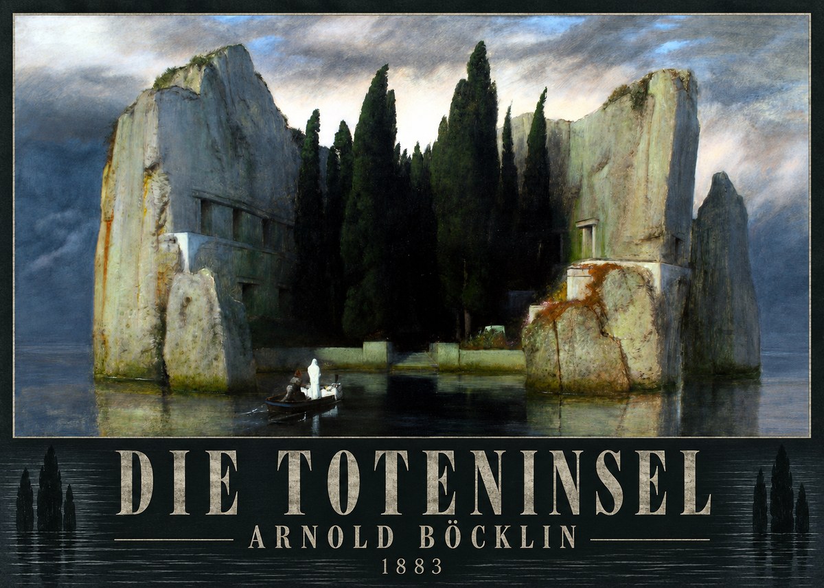 Arnold Böcklin Die Toteninsel I No4 - Juliste