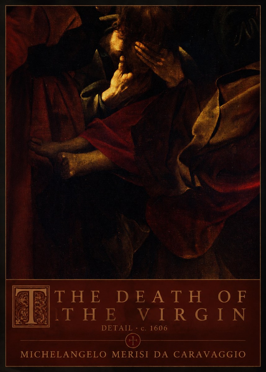 Michelangelo Merisi da Caravaggio The Death of the Virgin – Detail No5 - Juliste