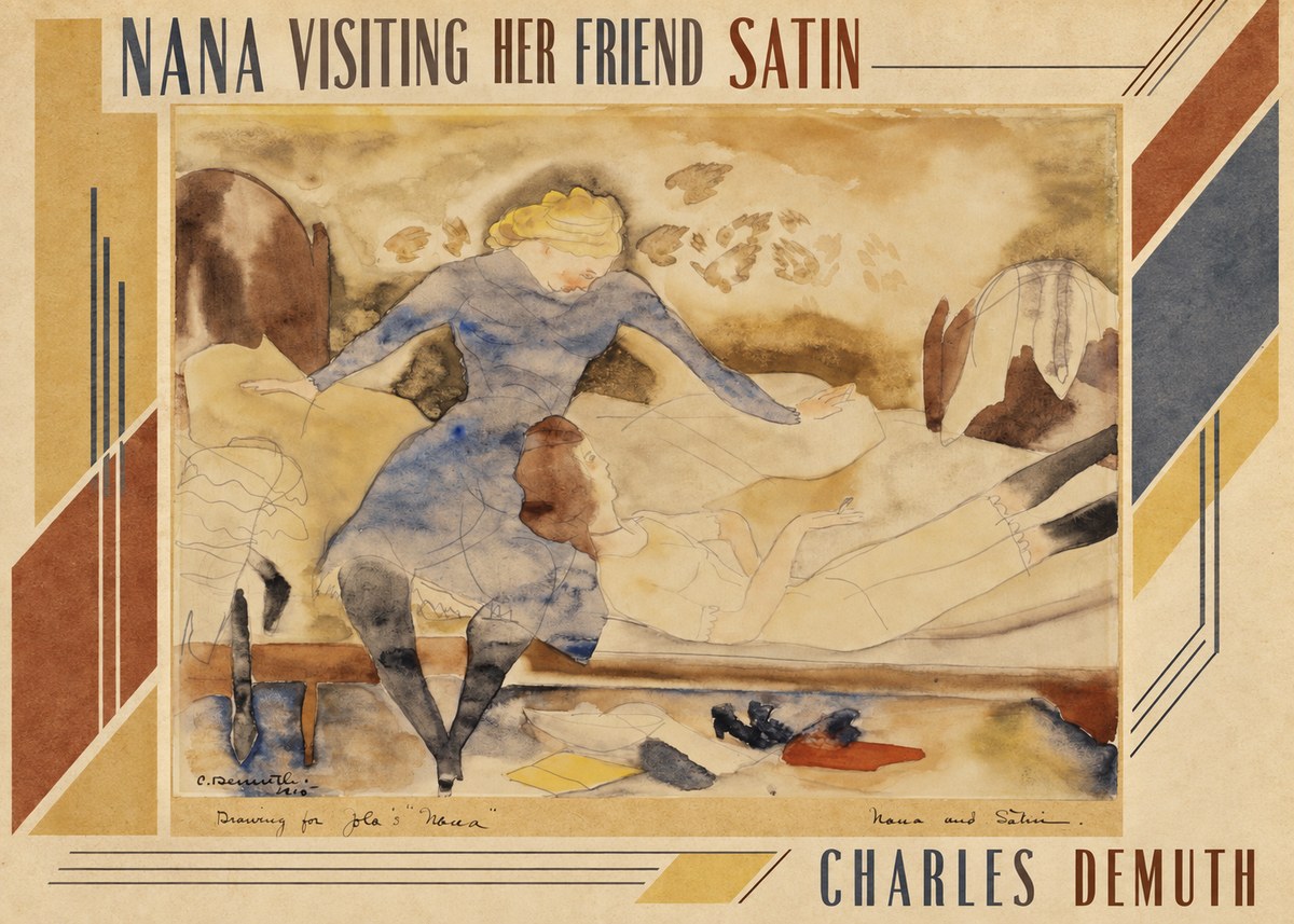 Charles Demuth Nana Visiting Her Friend Satin No3 - Juliste