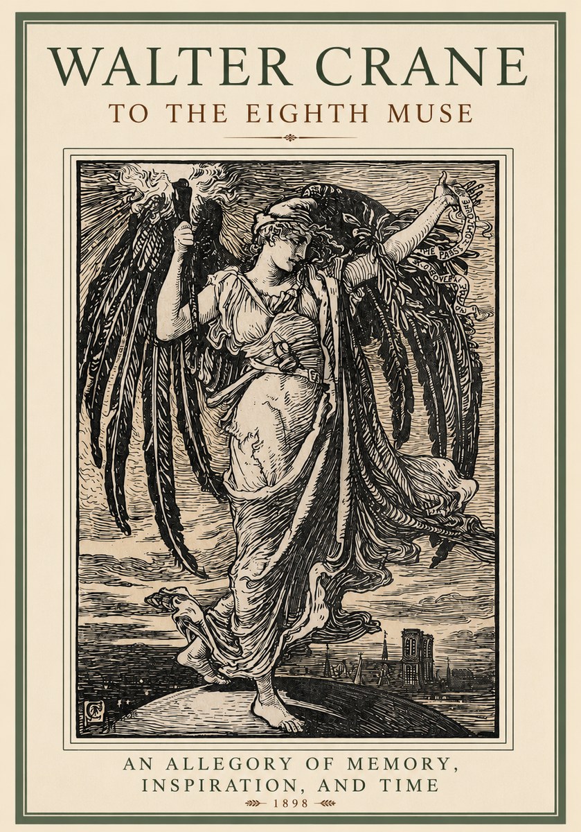Walter Crane To the Eighth Muse No2 - Juliste