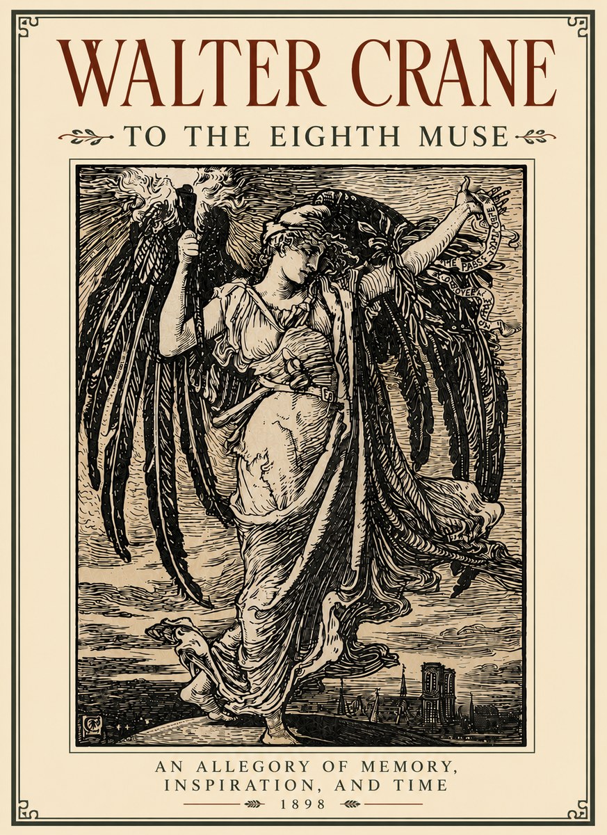 Walter Crane To the Eighth Muse No6 - Juliste