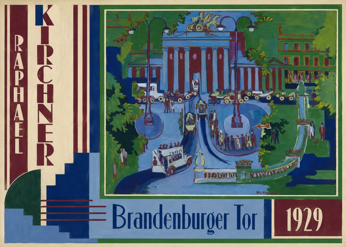 Raphael Kirchner Brandenburger Tor 1929 No2 - Juliste