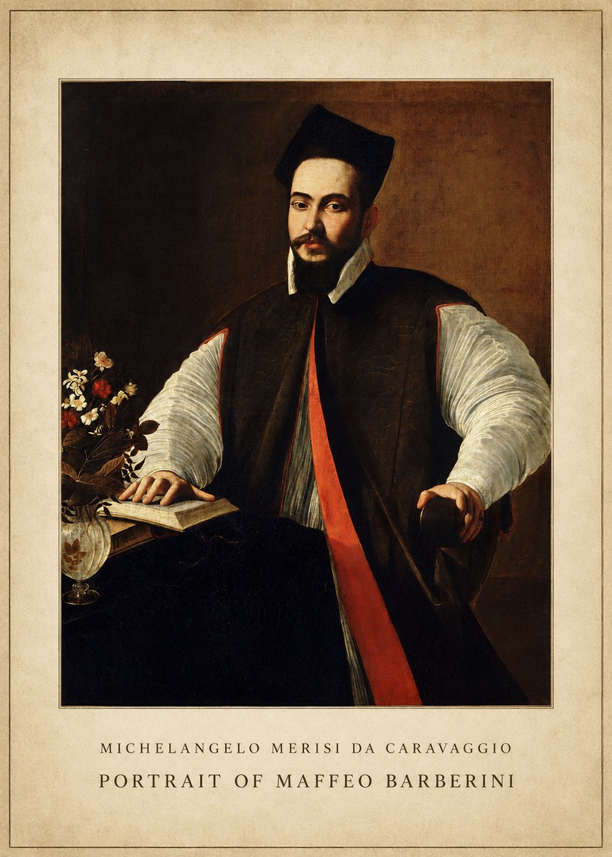 Michelangelo Merisi da Caravaggio Portrait of Maffeo Barberini No4 - Juliste